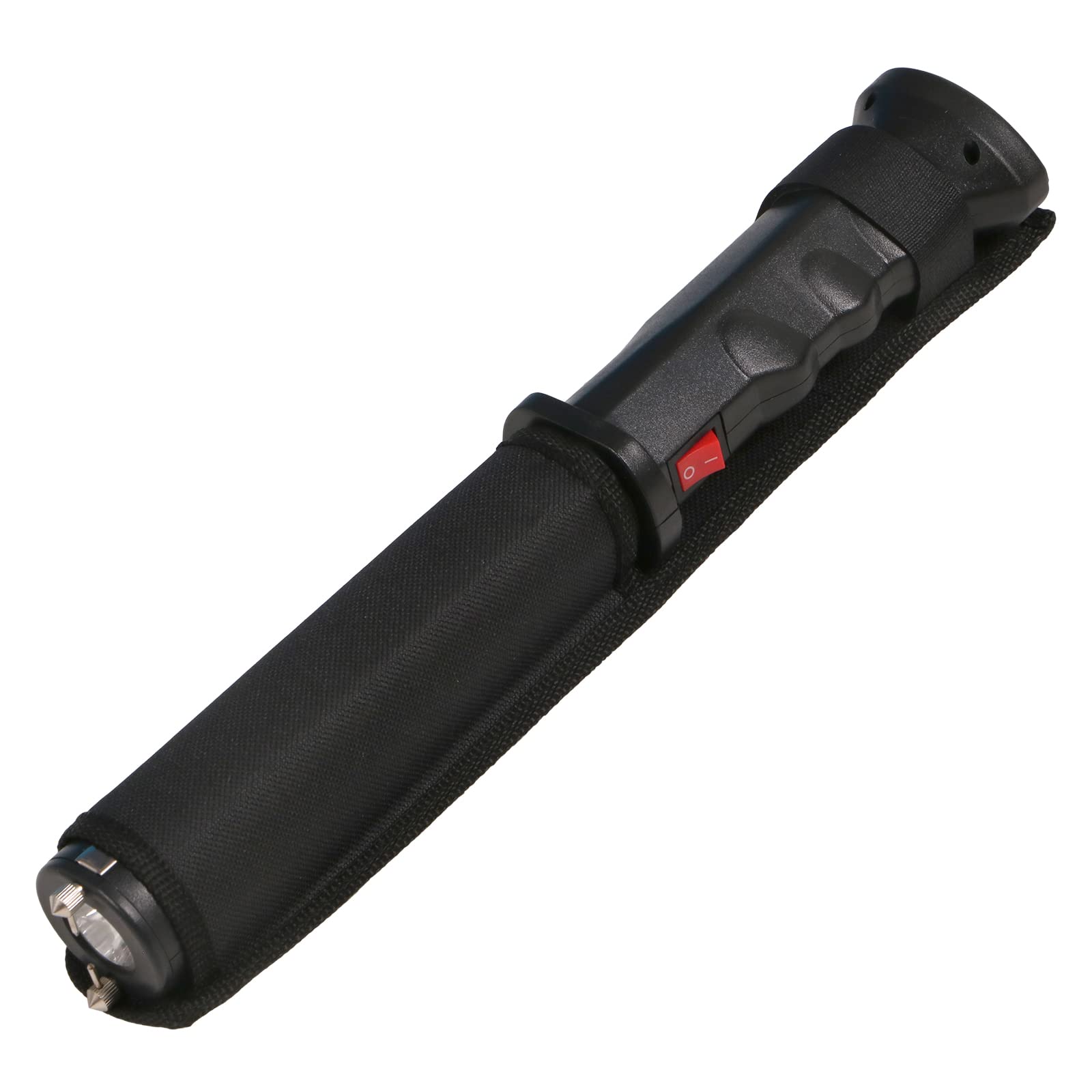 GOAEO Heavy Duty Stun Gun with Flashlight w/Belt Holster and Alarm & Disable Pin