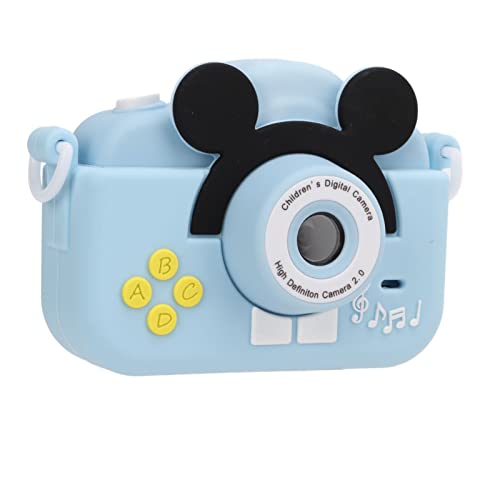 2in Kids Camera for Boys Girls, Cartoon Child Camera Toy Gift Video Recorder Kids Mini Camera Birthday Gifts for 3 4 5 6 7 8 9 Year Old Girl Boy (Sky Blue)