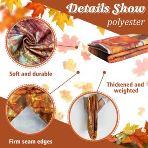 Fluzimir 8x6FT Fall Photo Backdrop for Photography Autumn Forest Scene Thanksgiving Maple Leaves Background Fall Friendsgiving Pumpkin Party Decorations Banner Photo Props