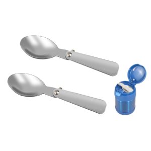 klowoah replacement spoon compatible with thermos funtainer 10oz food jar,stainless steel spoon,dishwasher safe (2 spoons)