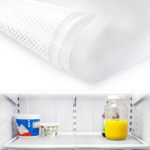 colorful and clear fridge liners 8 pack bundle - refrigerator liners for spill protection, organize and elevate your fridge space!