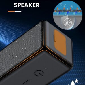 Raymate Bluetooth Speakers, HiFi Stereo Sound with DSP, 30W IPX7 Waterproof Speaker Wireless Bluetooth-V5.0, 1000mins Playtime, Portable Speaker for Home, Outdoor, Party