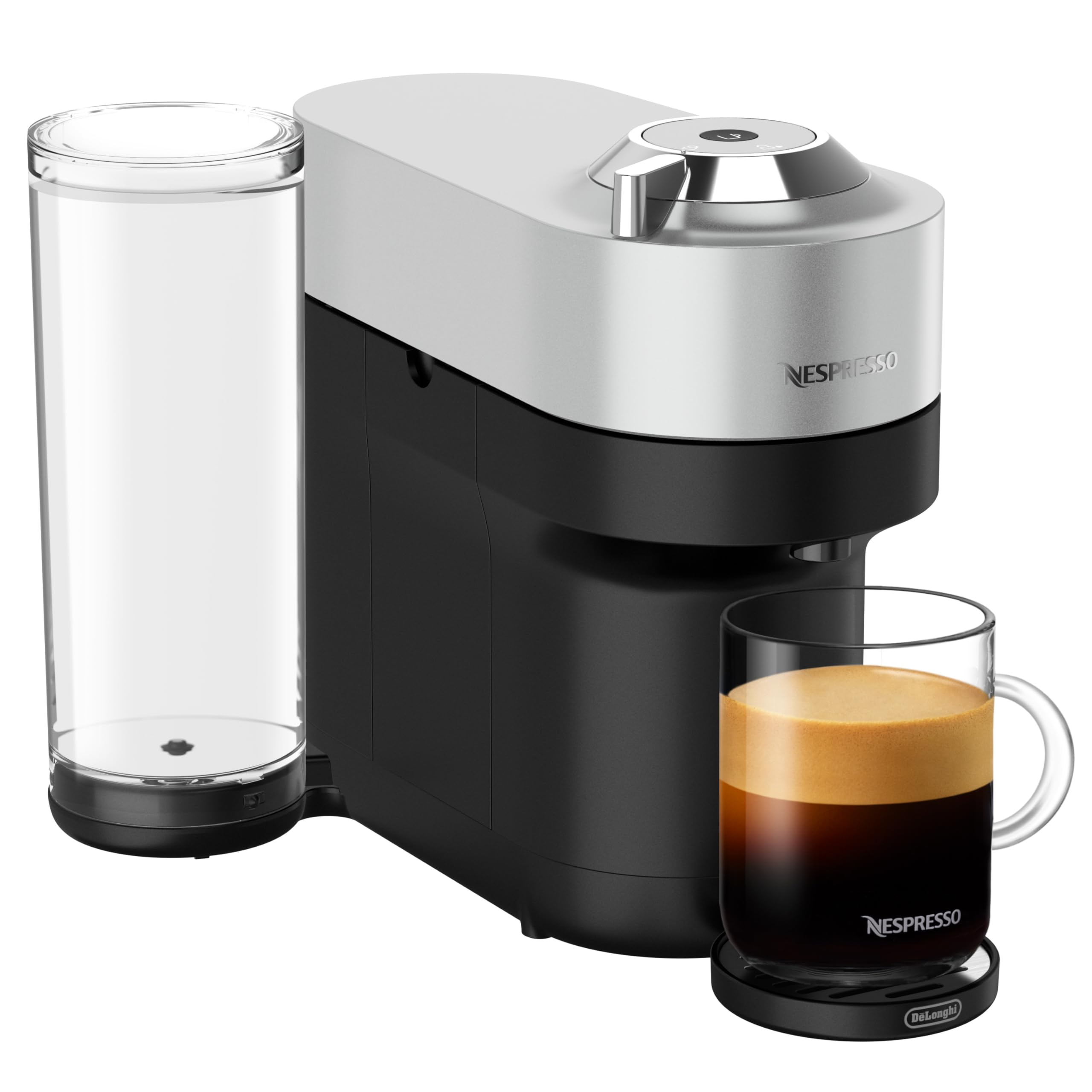 Nespresso Vertuo Pop+ Deluxe by De'Longhi with Aeroccino, Silver