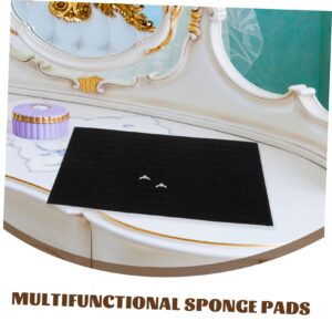 Alipis 4pcs Jewelry Sponge pad Jewelry Organizer Stands Ring Foam Insert Earring Display Tray Ring Holder Display Tray Earring Sponge Tray Earring Tray Earring Holder Travel Mosaic