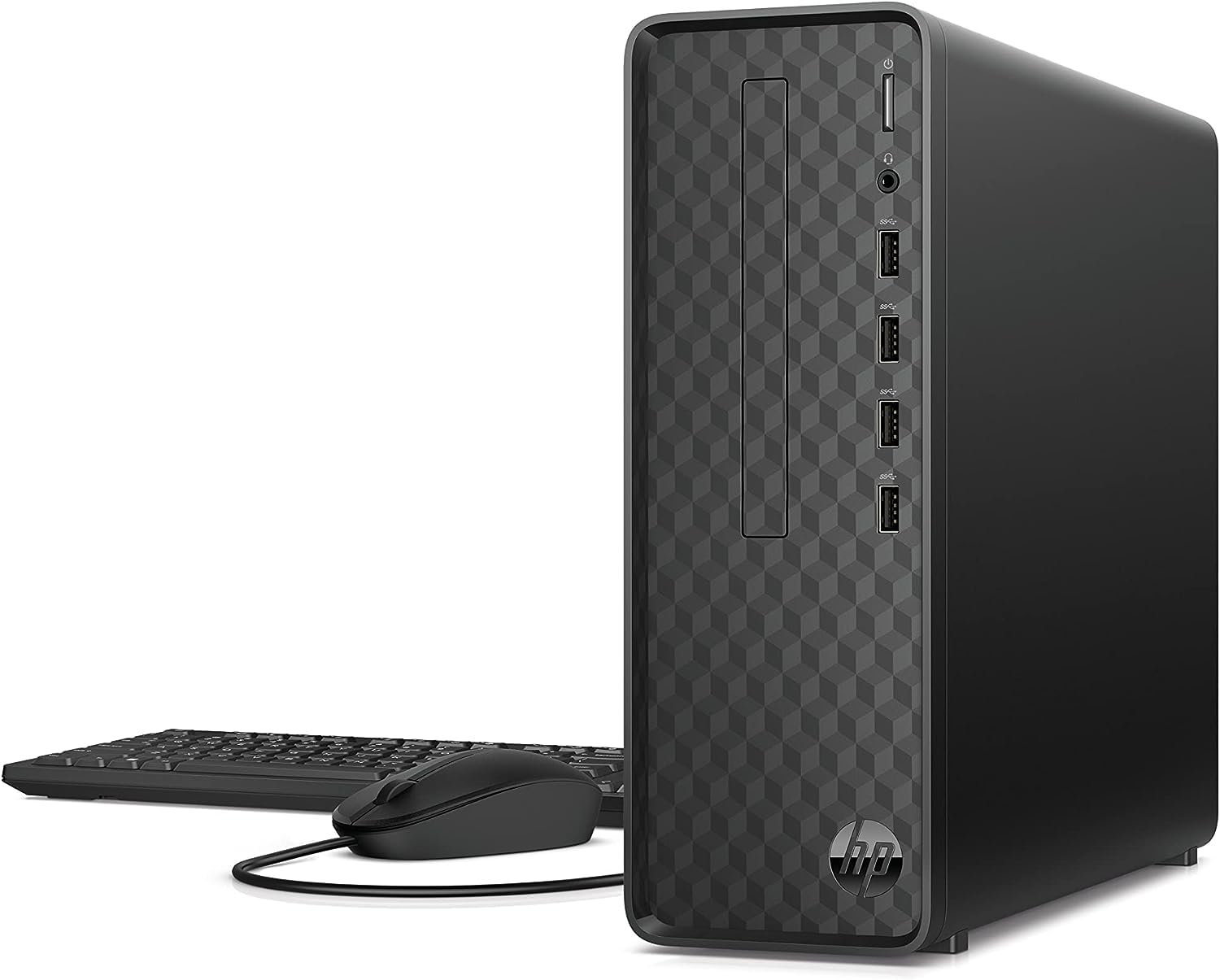 HP Slim Desktop High Performance Business Computer, Intel Pentium Silver J5040 (Up to 3.2GHz), 8GB DDR4 RAM, 1TB PCIe SSD, Intel UHD Graphics, Wi-Fi, Bluetooth, Windows 11 Home, Bundle with JAWFOAL