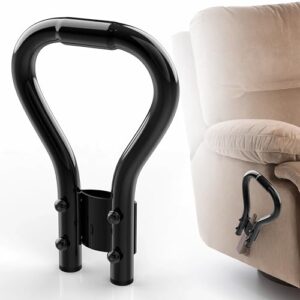 yueyin recliner handle extender, black metal, chair lever extender for oversized recliner handles, helps elderly operate recliners easily