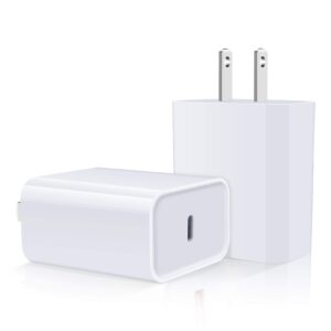 iphone fast charger block [2 pack] usb c wall charger pd power adapter for iphone 15 pro/15 pro max/15/15 plus/14 pro/13/12/11/pro/max/mini/se/xs/xr, samsung galaxy s24 a15 a14 5g a13, pixel 8 pro/7a