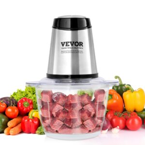 vevor food processor, electric meat grinder, electric food chopper, 2 speeds food grinder for baby food, meat, onion, vegetables (5 cup)