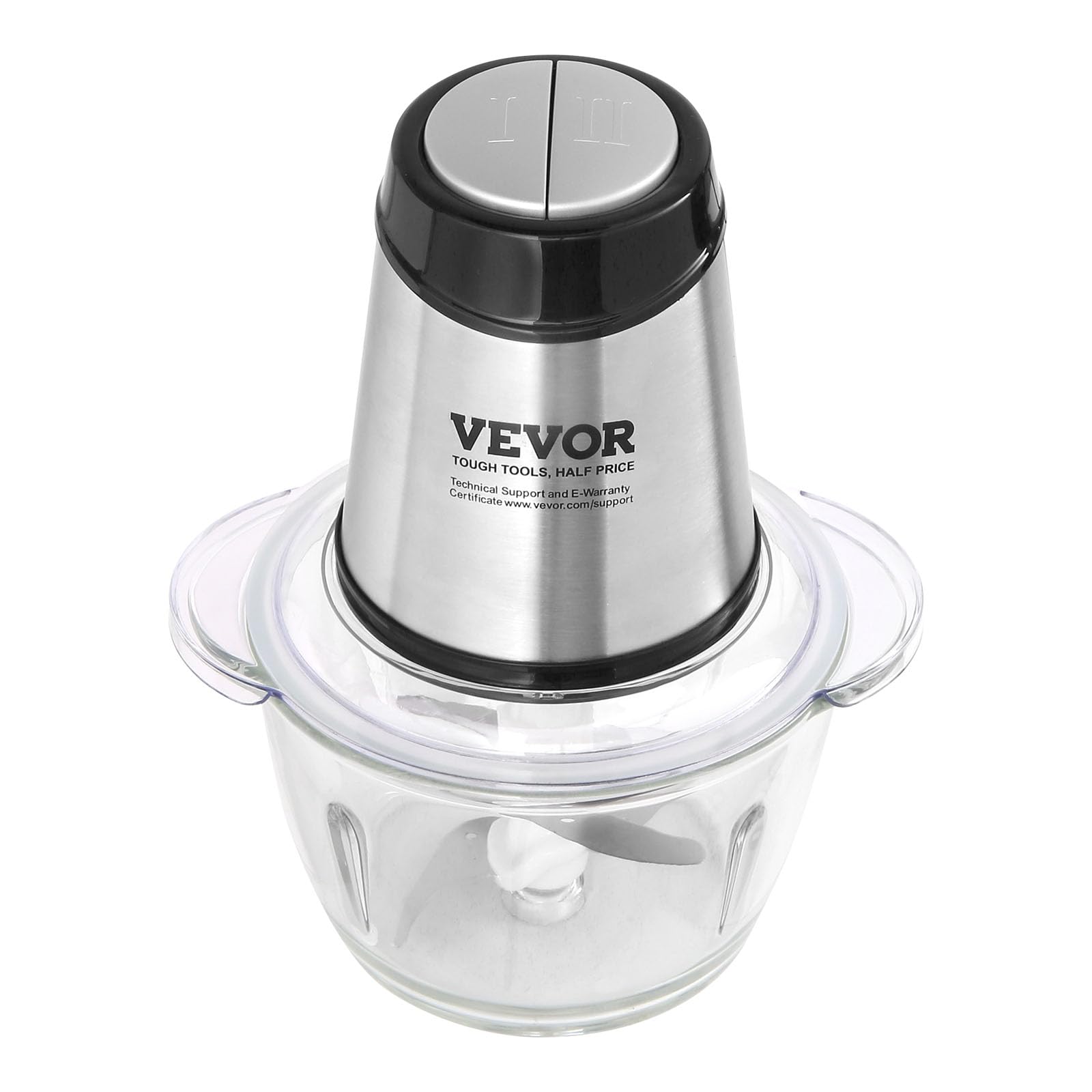 VEVOR Food Processor, Electric Meat Grinder, Electric Food Chopper, 2 Speeds Food Grinder for Baby Food, Meat, Onion, Vegetables (5 Cup)