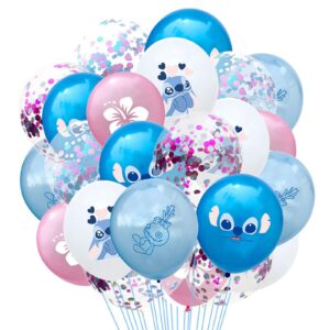24-piece cartoon birthday decorations 12inch festive latex balloons set fantasy party supplies for kids boys and girls