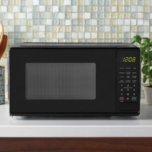 0.7 cu. ft. Countertop Microwave Oven, 700 Watts, New (Color : Black)