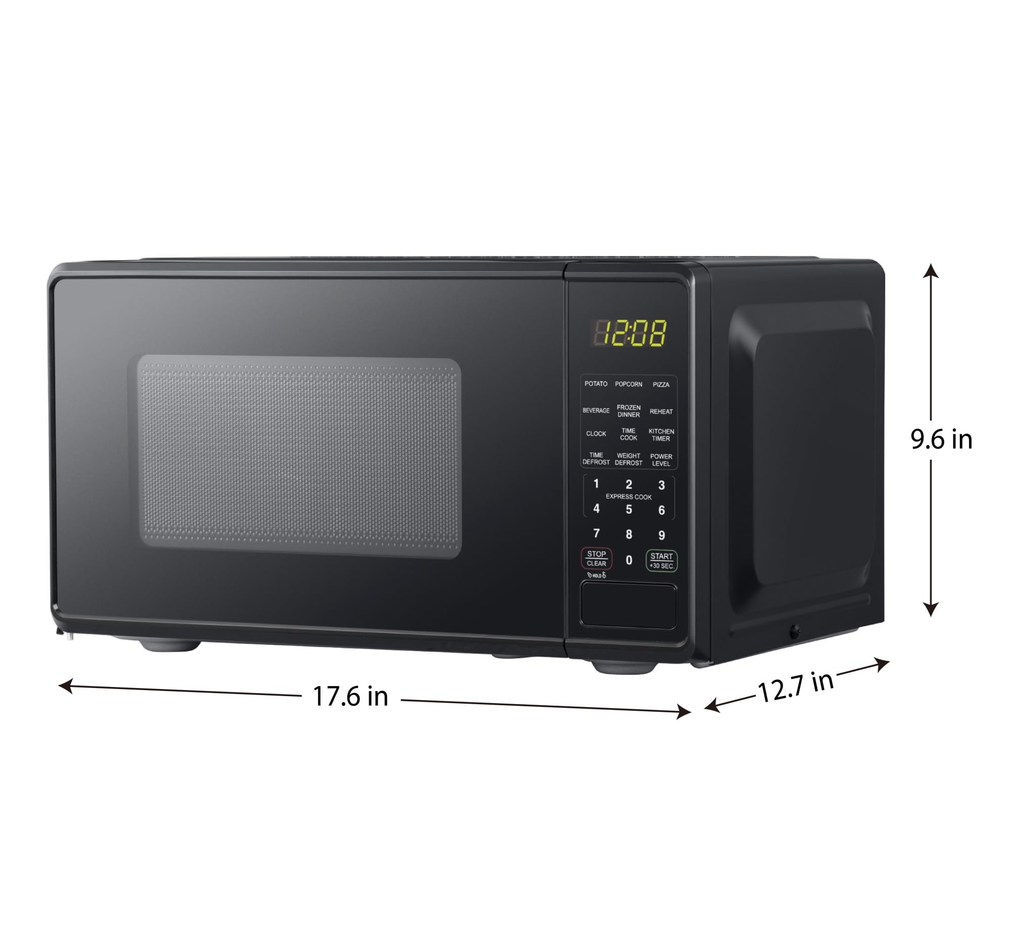 0.7 cu. ft. Countertop Microwave Oven, 700 Watts, New (Color : Black)