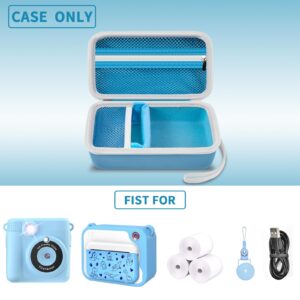 Grapsa Case Compatible with ESOXOFFORE for Dylanto for Anchioo for WEEFUN for GKTZ for Amzelas for Mafiti Instant Print Camera for Kids, Film Camera Storage Holder Organizer bag (Box Only)- Blue