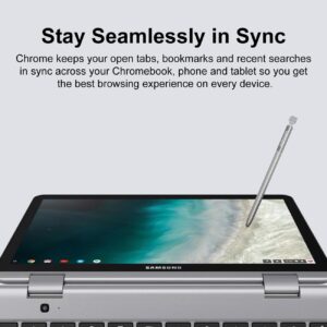 SAMSUNG Chromebook Plus 12.2" Touchscreen FHD+ 2-in-1 Laptop Computer, Intel Celeron 3965Y Processor, 4GB RAM, 64GB eMMC, WiFi, Bluetooth, Stealth Silver, Digital Pen, Chrome OS