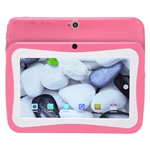 dauz toddler tablet, hd 1960x1080 kids tablet 7 inch quad core 4gb 32gb us plug 100‑240v for girls for android 8.0 (pink)