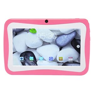 DAUZ Toddler Tablet, HD 1960x1080 Kids Tablet 7 Inch Quad Core 4GB 32GB US Plug 100‑240V for Girls for Android 8.0 (Pink)