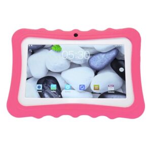 DAUZ Toddler Tablet, HD 1960x1080 Kids Tablet 7 Inch Quad Core 4GB 32GB US Plug 100‑240V for Girls for Android 8.0 (Pink)