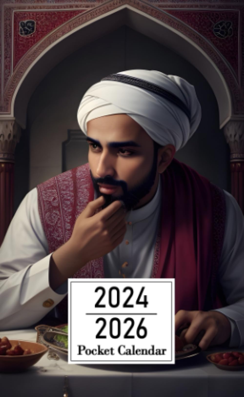 Pocket Calendar 2024-2026: Two-Year Monthly Planner for Purse , 36 Months from January 2024 to December 2026 | Muslim man fasting | Extraordinary picture