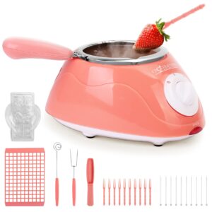 chocolate melting pot, electric chocolate melter warmer fondue fountain melting pot kit for melting chocolate, candy, milk, butter, cheese