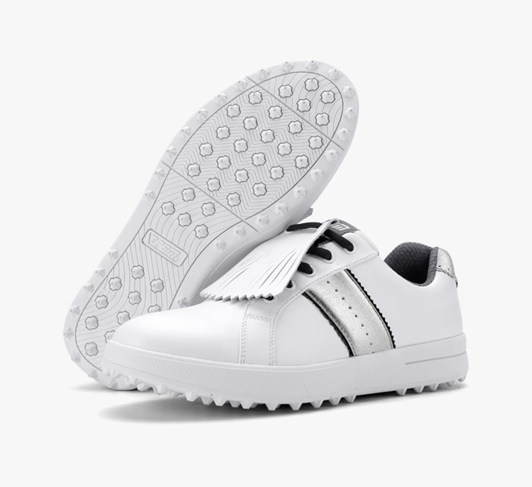 Ybberik Women's Golf Shoes Spikeless Breathable Grey