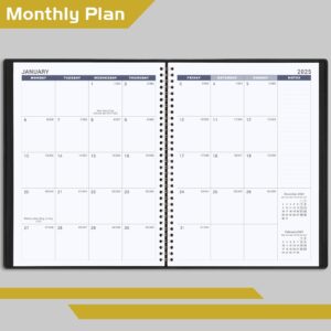 2024-2025 Appointment Book - Large Weekly Monthly Appointment Book 2024-2025, 8.5" x 11", Jul 2024 - June 2025, 2024-2025 Planner with 15-Minute Interval - Black
