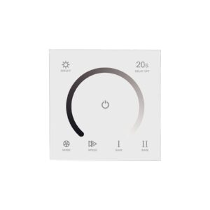 laziro smart touch panel led dimmer controller dc 12v 24v 4ax3 channel timer wall switch controller for single color led strip lights