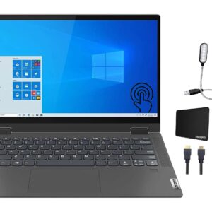 Lenovo Ideapad Flex 5i 14" FHD 2-in-1 Touchscreen Laptop, Intel Core i3-1115G4, 4GB RAM, 1TB SSD, Graphite Gray, Fingerprint Reader, Windows 10 Home + Accessories