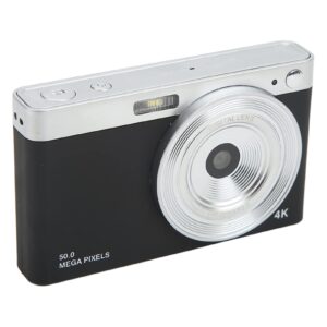 Mini Digital Camera, Digital Camera LED Fill Light for Video Recording (Black)