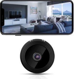 VASAGLE Hidden Camera - Spy Camera - Nanny Cam - Best Mini Camera - WiFi Wireless Camera - HD 1080P Camera- Live Video Recorder with Night Vision - Surveillance Camera Full HD-lxl5