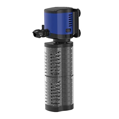 Submersible Sump Pump JQP Series Internal Aquarium Filter 3 In 1 Silent Submersible Sponge Filter Pump Transfer Pump (Color : 20W)