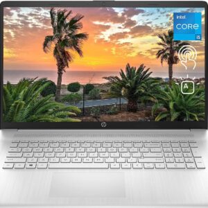 HP Newest 17t Laptop, 17.3" HD+ Touchscreen, Intel Core i5-1335U Processor, 32GB RAM, 1TB SSD, Webcam, Backlit KB, HDMI, Wi-Fi 6, Windows 11 Home, Silver