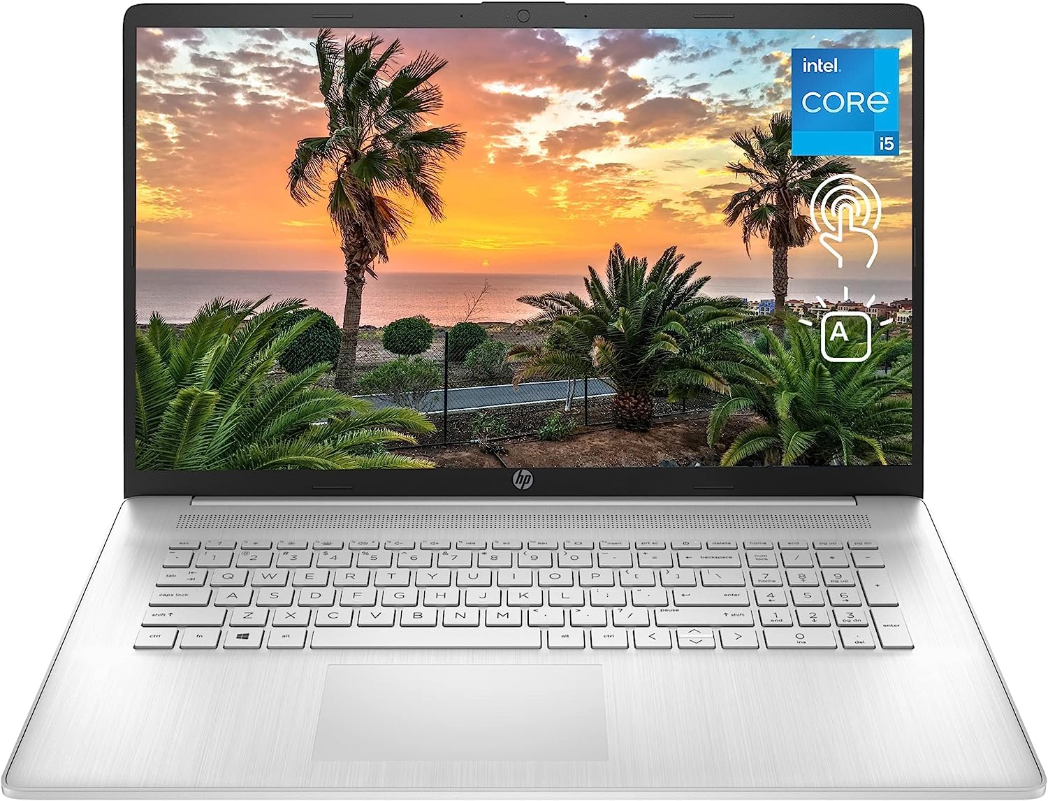 HP Newest 17t Laptop, 17.3" HD+ Touchscreen, Intel Core i5-1335U Processor, 32GB RAM, 1TB SSD, Webcam, Backlit KB, HDMI, Wi-Fi 6, Windows 11 Home, Silver