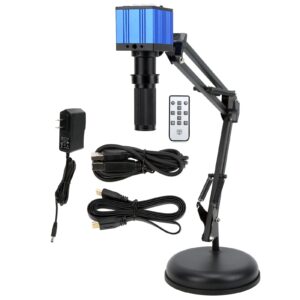 USB Video Microscope Camera, USB Video Microscope Camera 51MP 1080P 2K 120X Zoom Lens Microscope Camera with Adjustable Stand, Microscopes (US Plug)