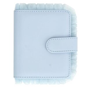 Camera Picture Album, High Transparency 64 Pockets Light Buckle Design Mini Film Photo Album for Display (Blue)