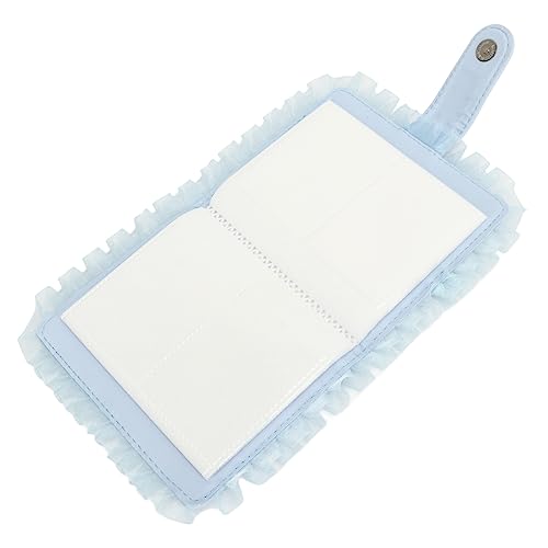 Camera Picture Album, High Transparency 64 Pockets Light Buckle Design Mini Film Photo Album for Display (Blue)