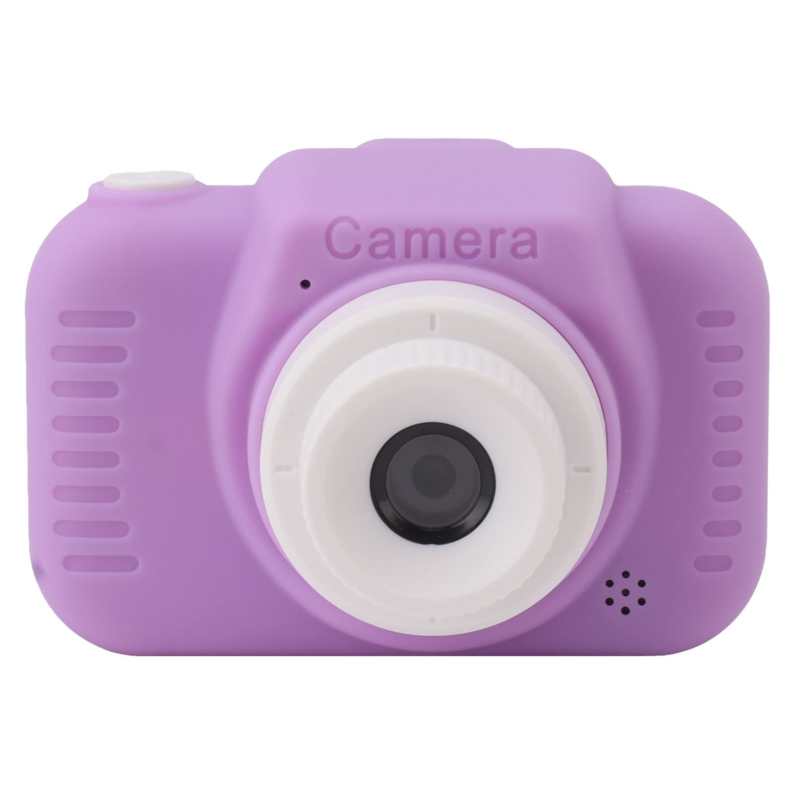 Jopwkuin Selfie Camera Toy, Portable Front Rear Lens Kids Digital Camera USB Rechargeable with 32G Card for Outdoor (Purple)