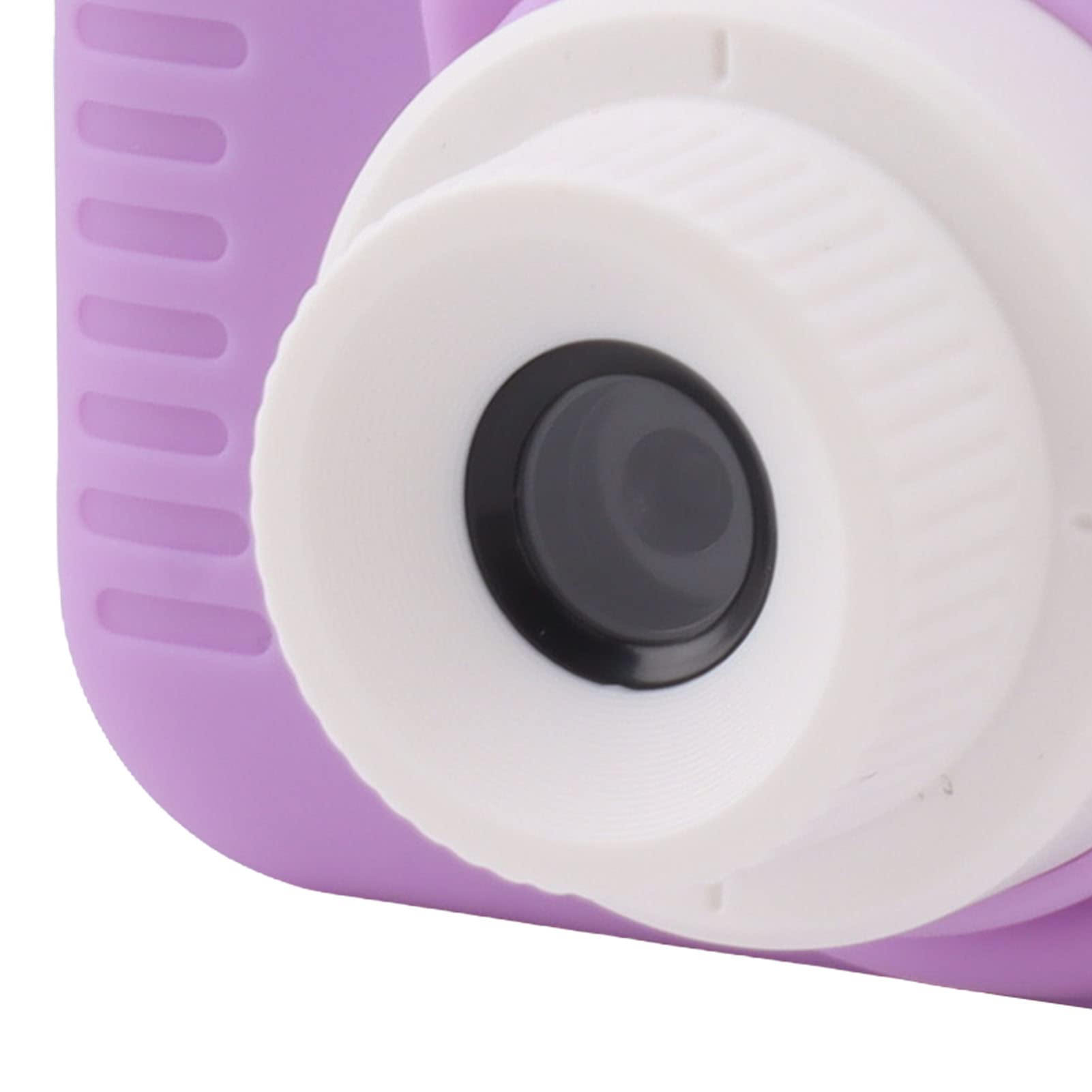 Jopwkuin Selfie Camera Toy, Portable Front Rear Lens Kids Digital Camera USB Rechargeable with 32G Card for Outdoor (Purple)