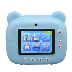 kids camera, 2.4 inch ips screen with auto focus, video recording, print camera, usb charge for travel