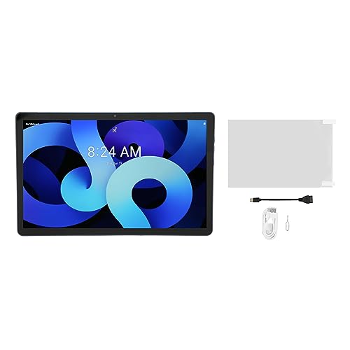 DAUERHAFT WiFi Tablet 4G LTE Smart Tablet Aluminum Alloy 10.36 Inch 8 Core for Video Work (Blue)