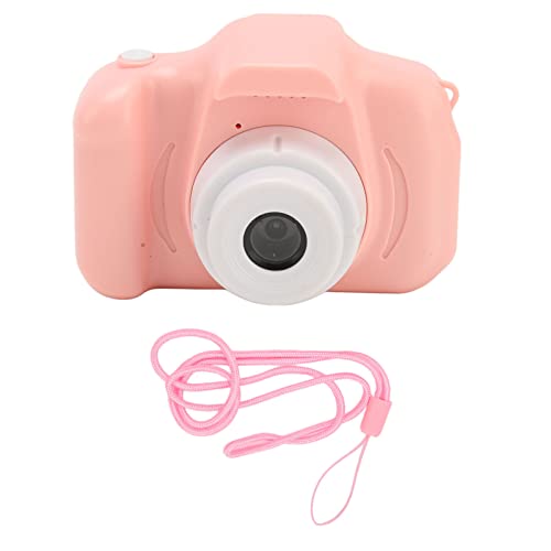 Portable Camera, 1080P HD Video Wide Applicability Kids Digital Camera 400mAh Battery Pink for Boys for Home