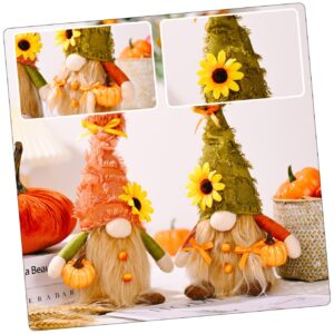 Abaodam 3pcs Hug Pumpkin Rudolph Gnomes Plush Elf Plush Decor Santa Doll Decor Gnome Fall Decorations Halloween Gnomes Decorations Decorative Dolls Autumn Elf Dwarf Gravel Christmas Reward