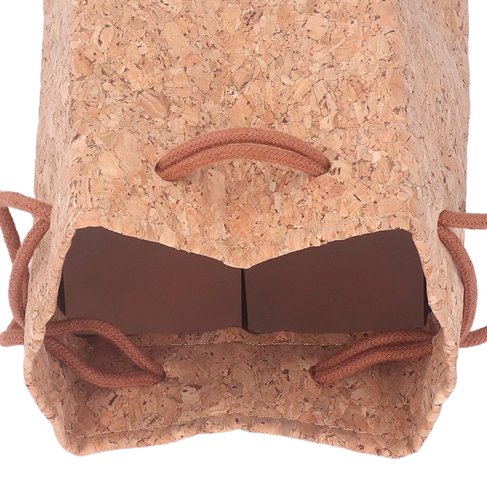 BOLORAMO Camera Lens Bag, PU Leather Cork Camera Bag 19.5x11.5x7.5cm Good Protection for Key