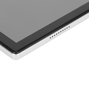 Honio 10. 1 Inch Tablet, 2 in 1 5G WiFi Silver Tablet 12 (US Plug)
