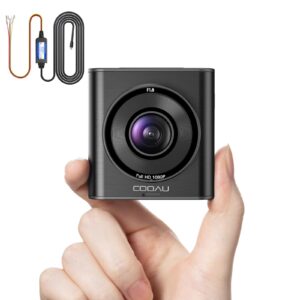cooau 1080p dash cam for cars with micro usb hardwire kit - 2" ips screen 24h parking mode g-sensor loop recording wide angle night vision supercapacitor