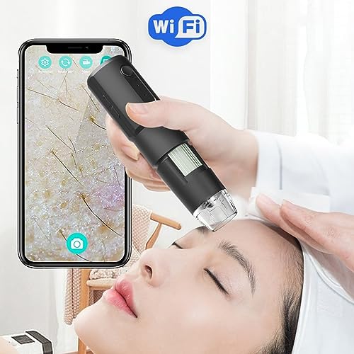 Digital Microscope Camera, Handheld USB HD Inspection Camera 50X-1000X Magnification Portable Handheld Pocket Microscopes with 8 LED & Stand, WiFi Digital Microscope
