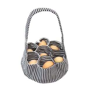 multifunctional eggs collecting bag canvas eggs gathering basket perfect gift for home farms and gardening enthusiasts portable eggs basket