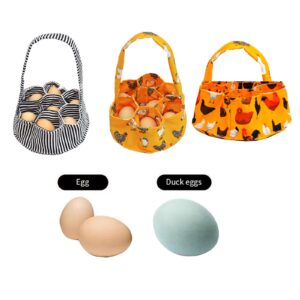 Multifunctional Eggs Collecting Bag Canvas Eggs Gathering Basket Perfect Gift For Home Farms And Gardening Enthusiasts Portable Eggs Basket