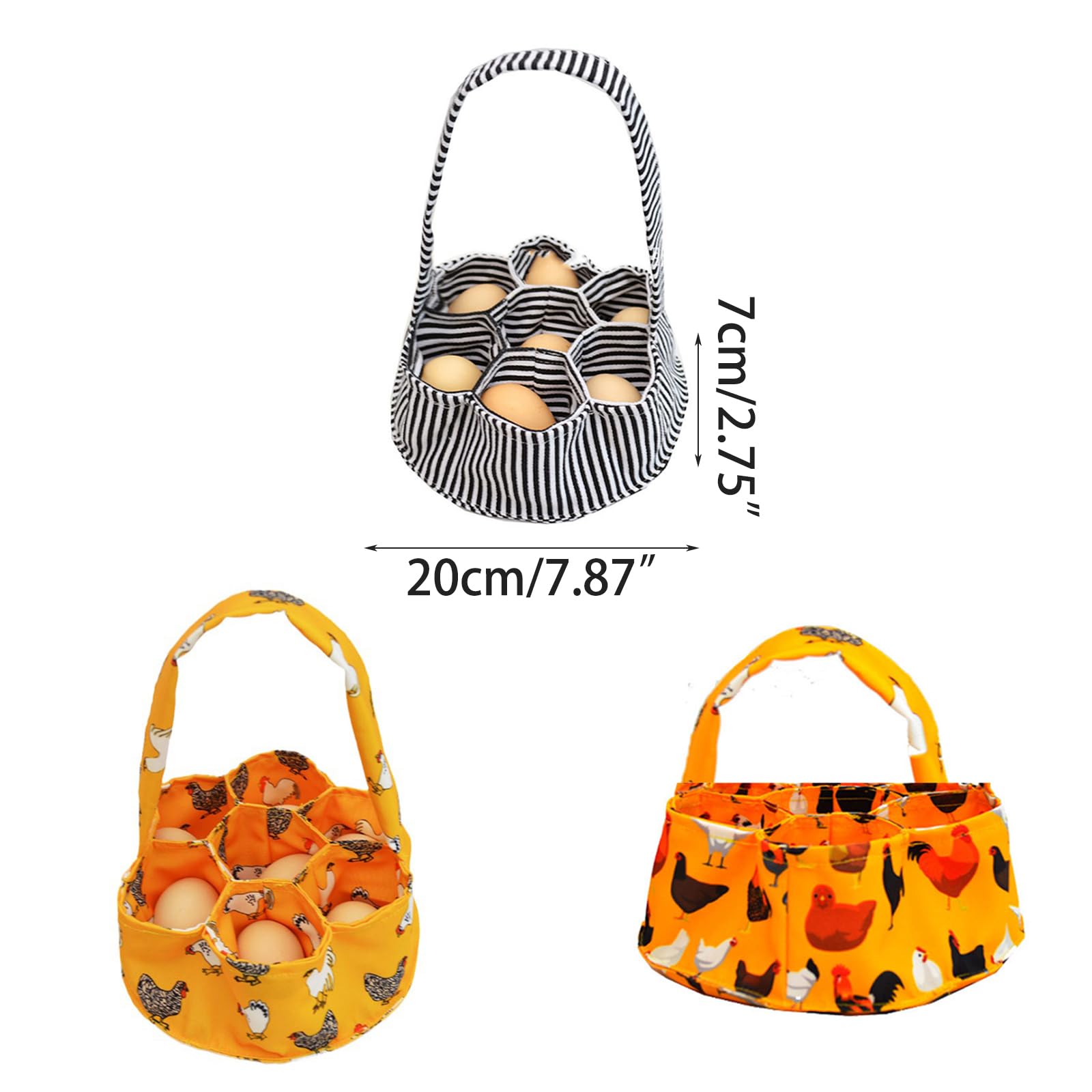 Multifunctional Eggs Collecting Bag Canvas Eggs Gathering Basket Perfect Gift For Home Farms And Gardening Enthusiasts Portable Eggs Basket