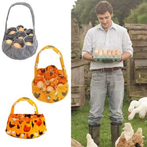 Multifunctional Eggs Collecting Bag Canvas Eggs Gathering Basket Perfect Gift For Home Farms And Gardening Enthusiasts Portable Eggs Basket