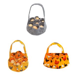 Multifunctional Eggs Collecting Bag Canvas Eggs Gathering Basket Perfect Gift For Home Farms And Gardening Enthusiasts Portable Eggs Basket